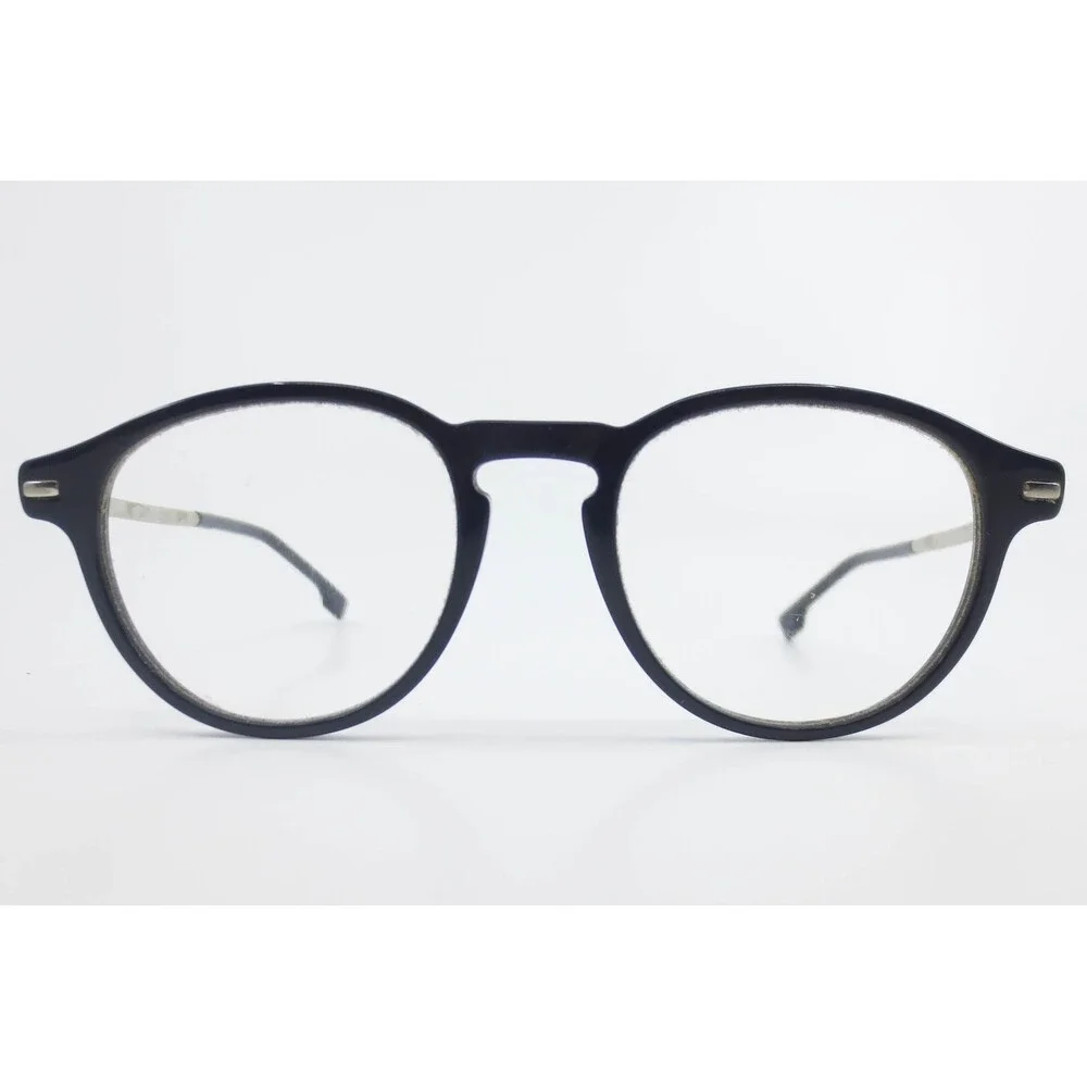 Hugo Boss BOSS 0932 PJP Round Blue Silver Eyeglasses Frames 140mm Mens Womens
